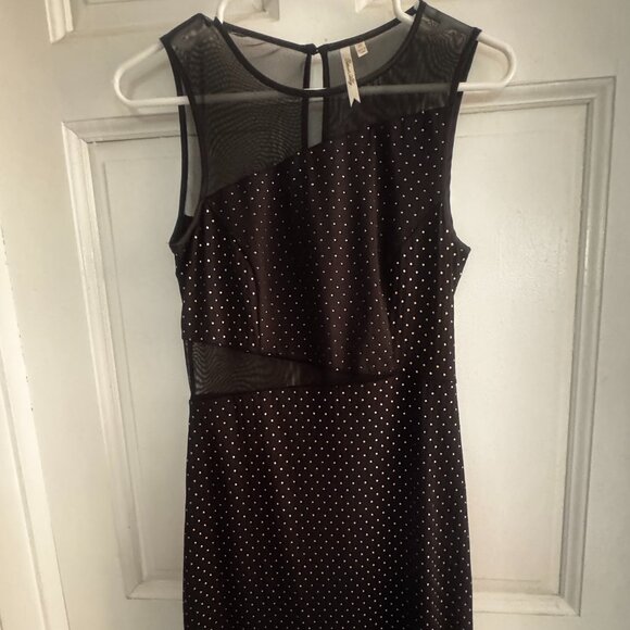 Petticoat Alley Dresses & Skirts - Petticoat Alley Black Lace Polka Dot Dress Womens Size XS